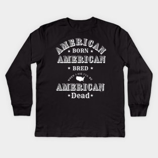 Patriotic All American Kids Long Sleeve T-Shirt
